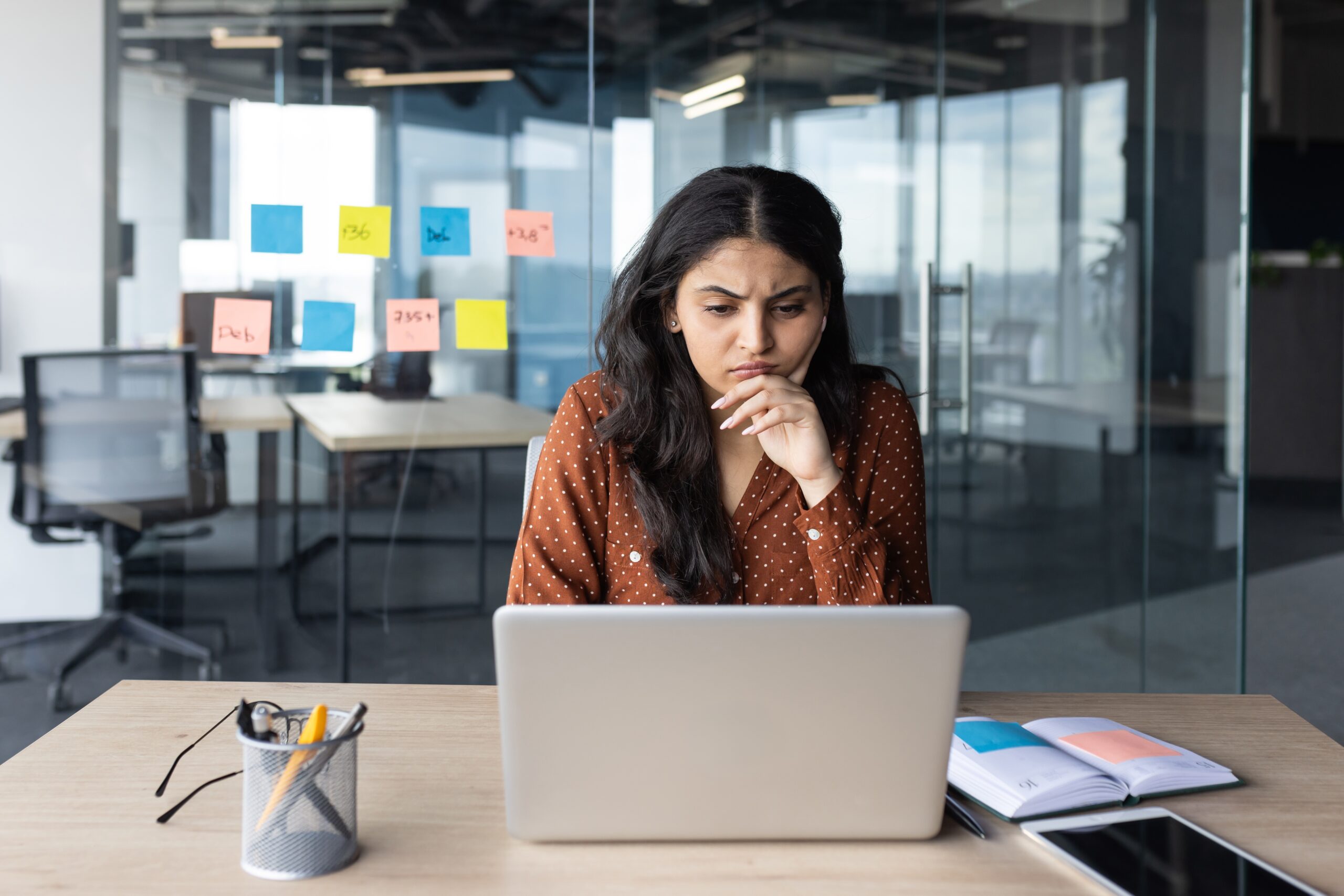 woman thinking about career